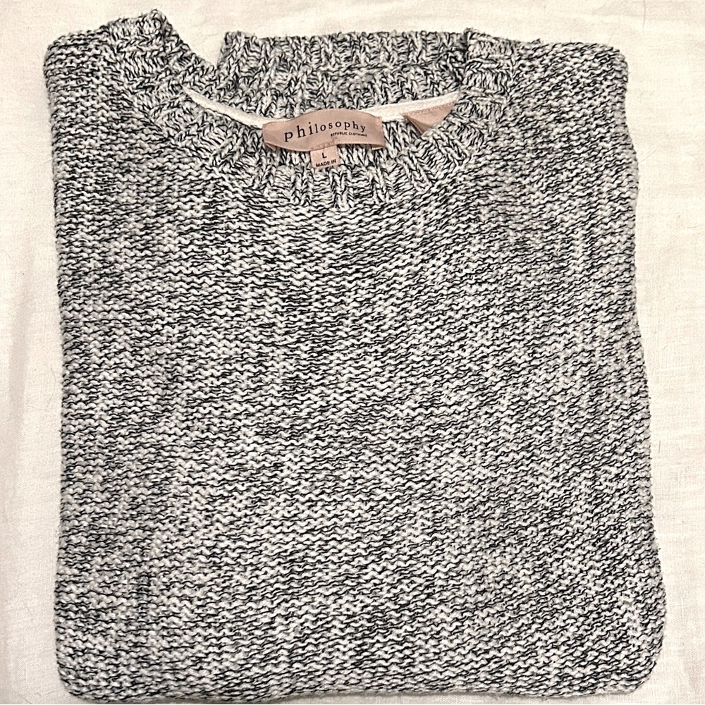 Philosophy Ladies Long Sleeve Pullover Sweater Size Large